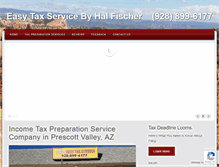 Tablet Screenshot of easytaxserviceprescottvalley.com